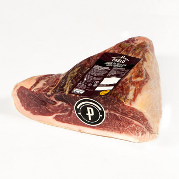 Jamón bellota 100% raza ibérica pulido. Centro y medio centro