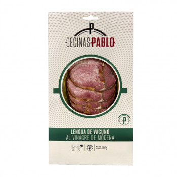 Estuche de Lengua loncheada al vinagre de Modena