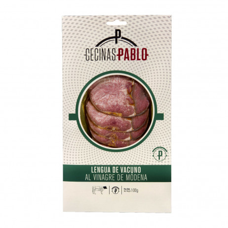 Estuche de Lengua loncheada al vinagre de Modena