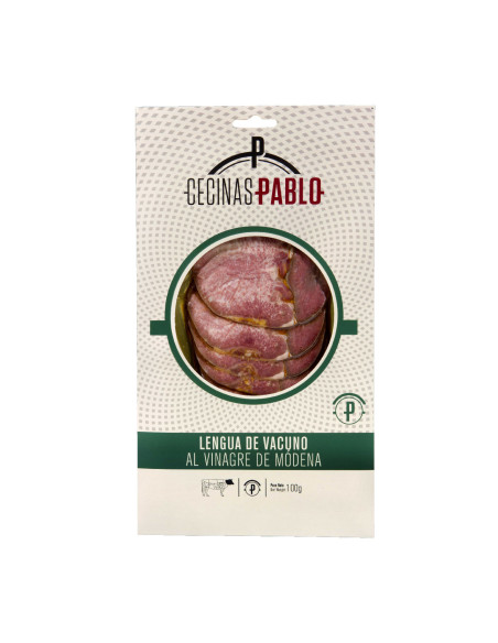 Estuche de Lengua loncheada al vinagre de Modena
